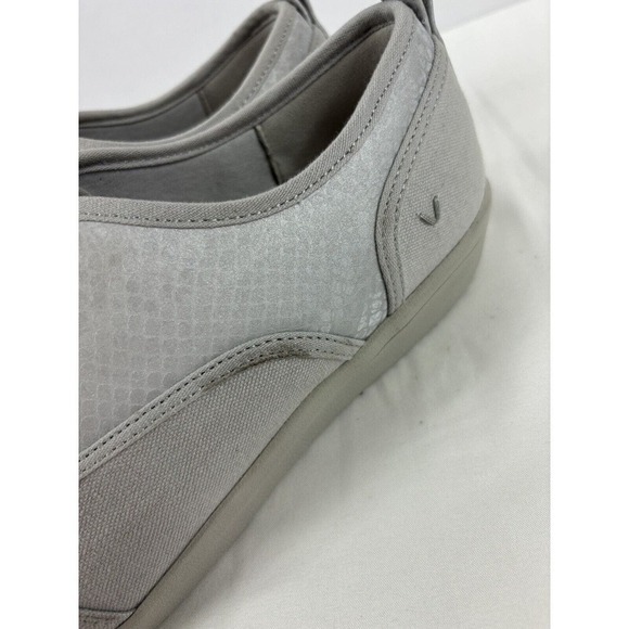 Vionic Magnolia Denver Slip On Sneakers Light Grey Canvas Snakeprint 10 Orthotic - Picture 4 of 11
